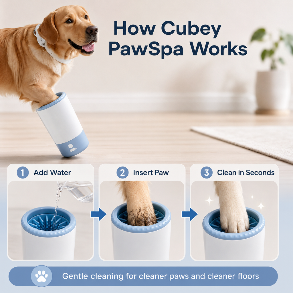 Cubey PawSpa – Automatic Dog Paw Cleaner