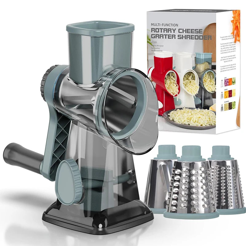 Cubey SliceMate 3-in-1 rotary cheese grater, main product shot