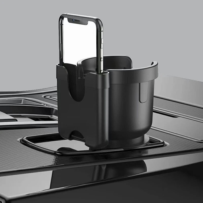 Cubey CupMate – 2-in-1 Car Cup Holder Organizer
