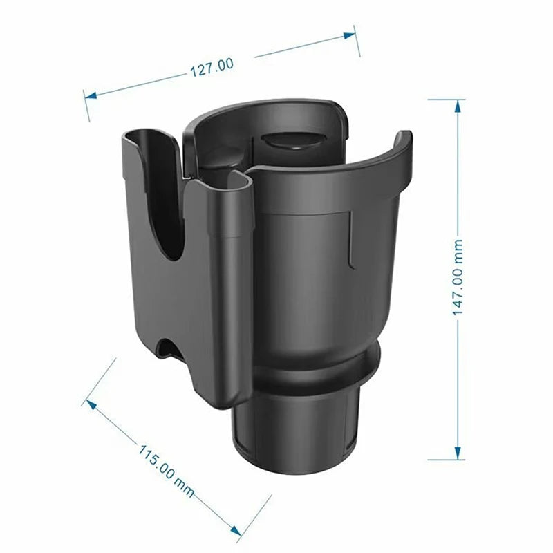 Cubey CupMate – 2-in-1 Car Cup Holder Organizer