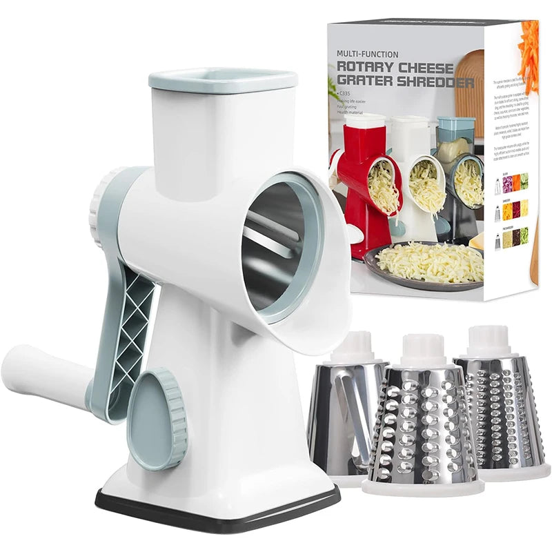 Cubey SliceMate 3-in-1 rotary grater full product view