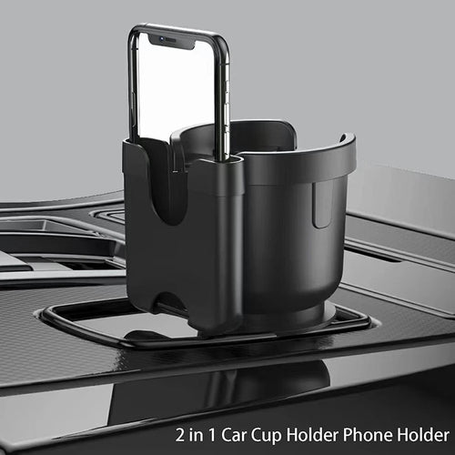 Cubey CupMate – 2-in-1 Car Cup Holder Organizer