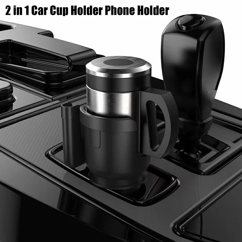 Cubey CupMate – 2-in-1 Car Cup Holder Organizer