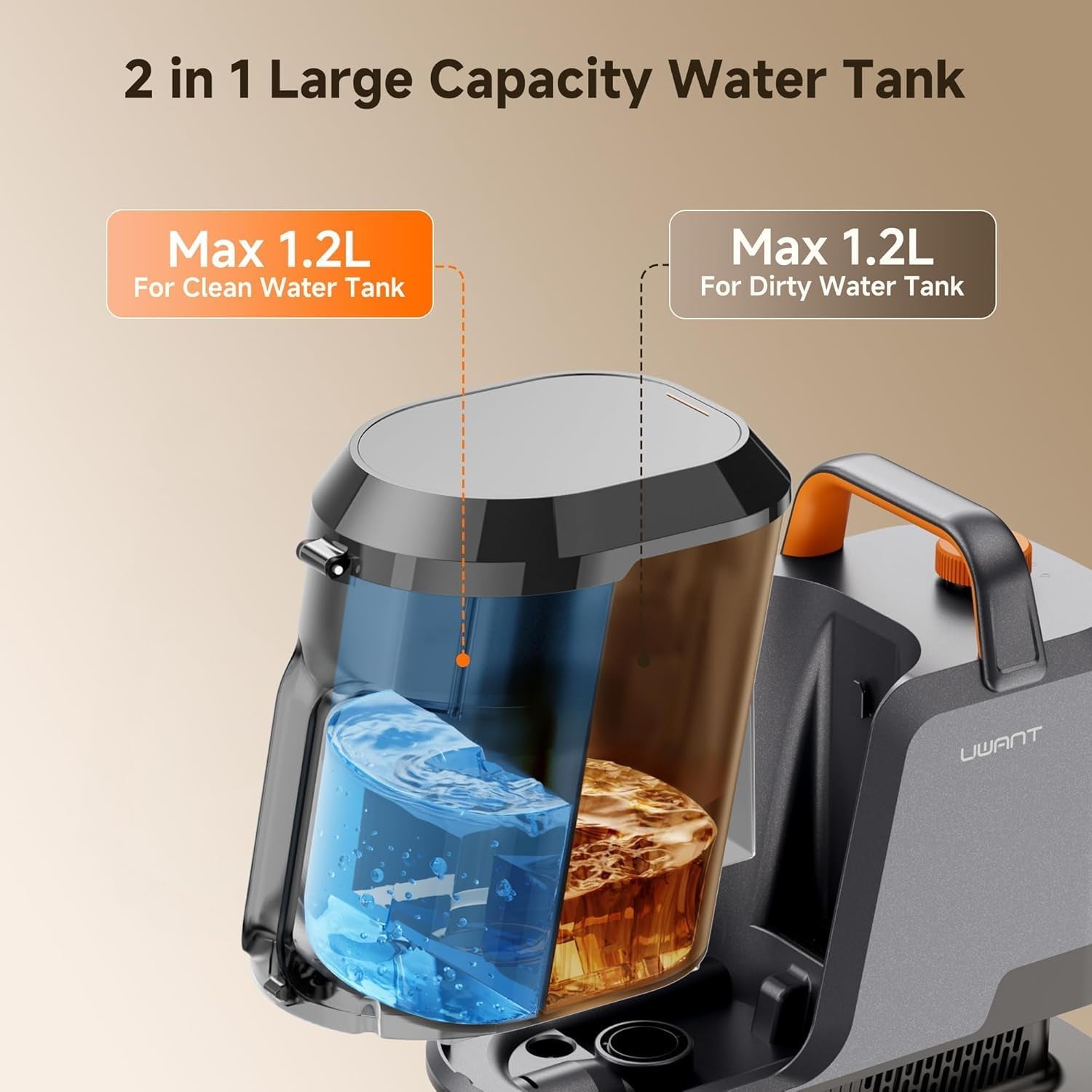 Cubey SteamLift lifting a pet stain from carpet