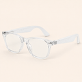 Cubey SoundLens transparent white frame with clear blue-light lenses